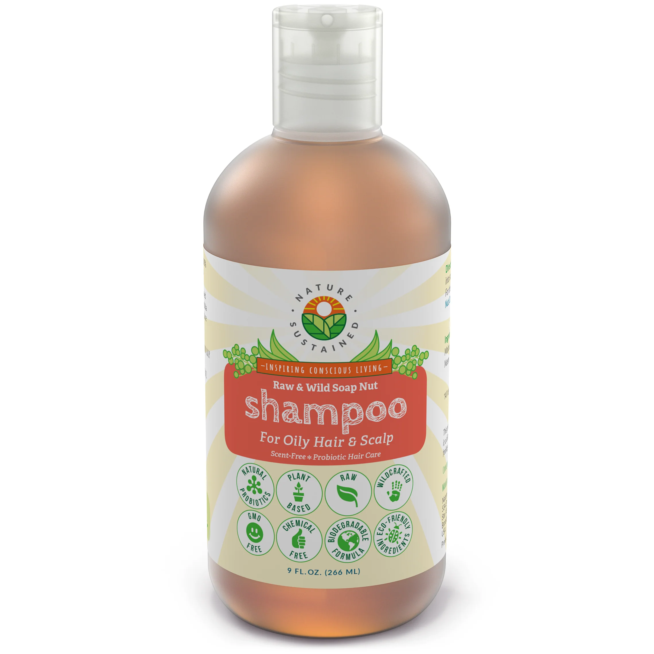 Natural Soapnut Shampoo - Organic, Raw, Probiotic, Vegan - 9 fl oz - Image 11
